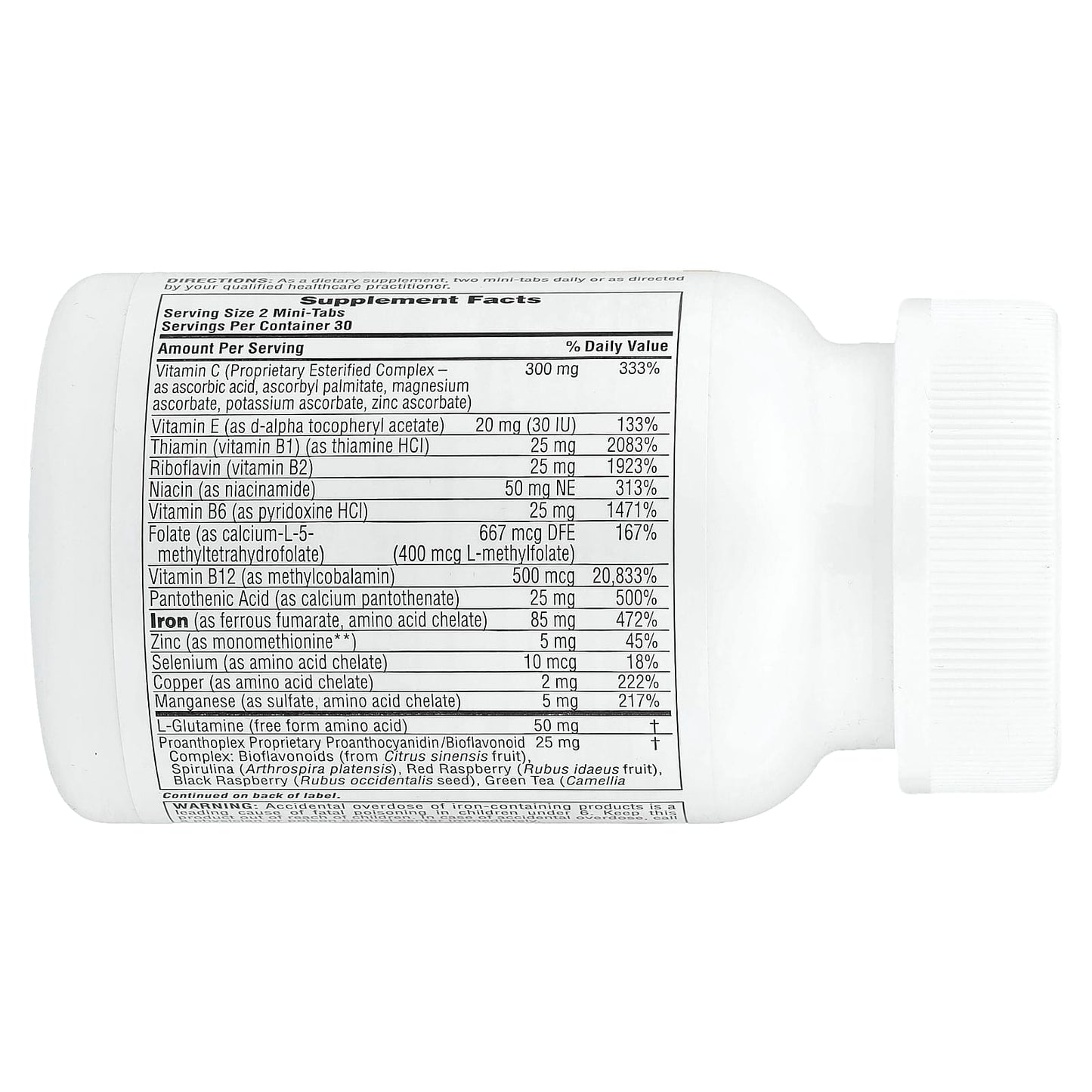 Nature's Plus, Hema-Plex®, 60 Slow Release Mini Tabs UPC 097467037649 | Hilife Vitamins