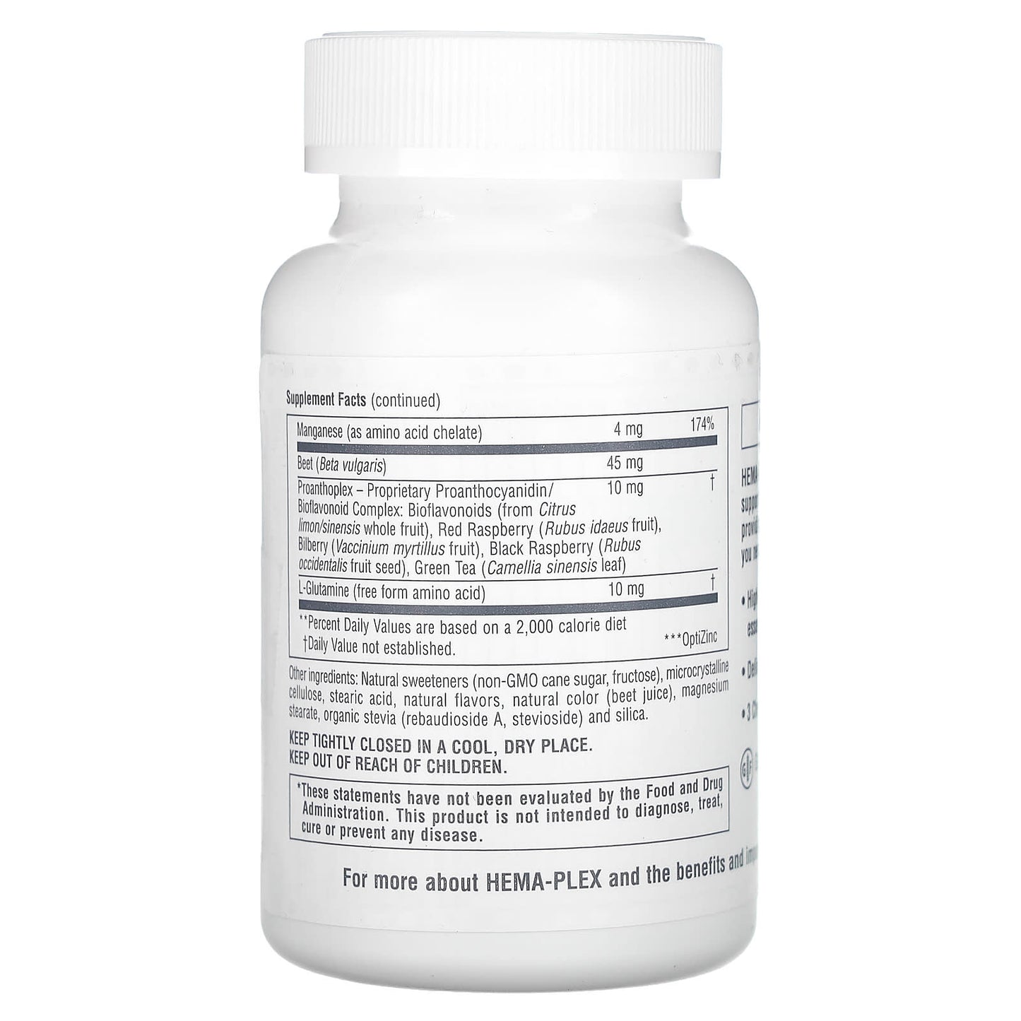 Nature's Plus, Hema-Plex, Mixed Berry, 60 Chewables UPC 097467037687 | Hilife Vitamins