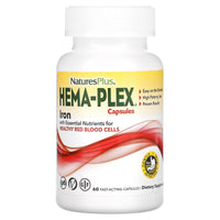 Nature's Plus, Hema-Plex, 60 Fast-Acting Capsules UPC 097467037724 | Hilife Vitamins