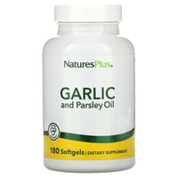 Nature's Plus, Garlic and Parsley Oil, 180 Softgels UPC 097467039605 | Hilife Vitamins