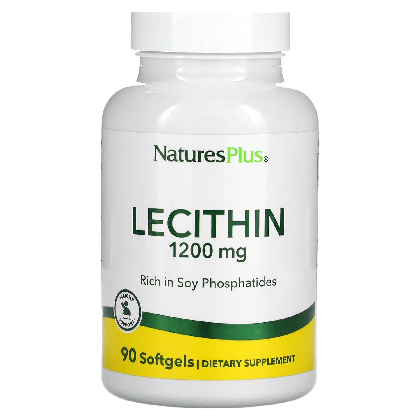 Nature's Plus, Lecithin, 1,200 mg, 90 Softgels UPC 097467041608 | Hilife Vitamins