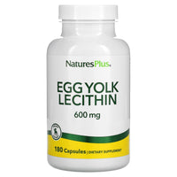 Nature's Plus, Egg Yolk Lecithin, 600 mg, 180 Capsules UPC 097467041738 | Hilife Vitamins