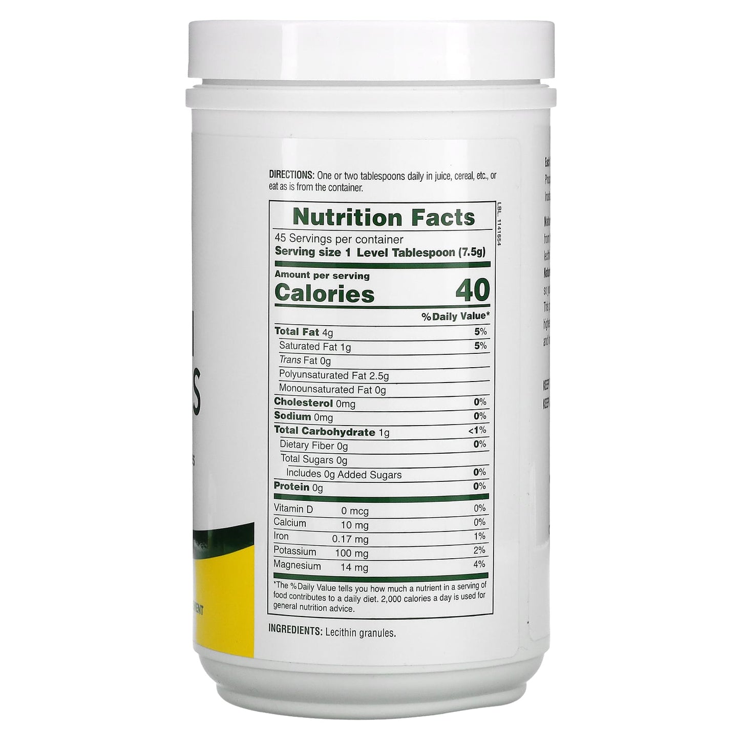 Nature's Plus, Natural Soy, Lecithin Granules, 12 Oz Granules UPC 097467042100 | Hilife Vitamins