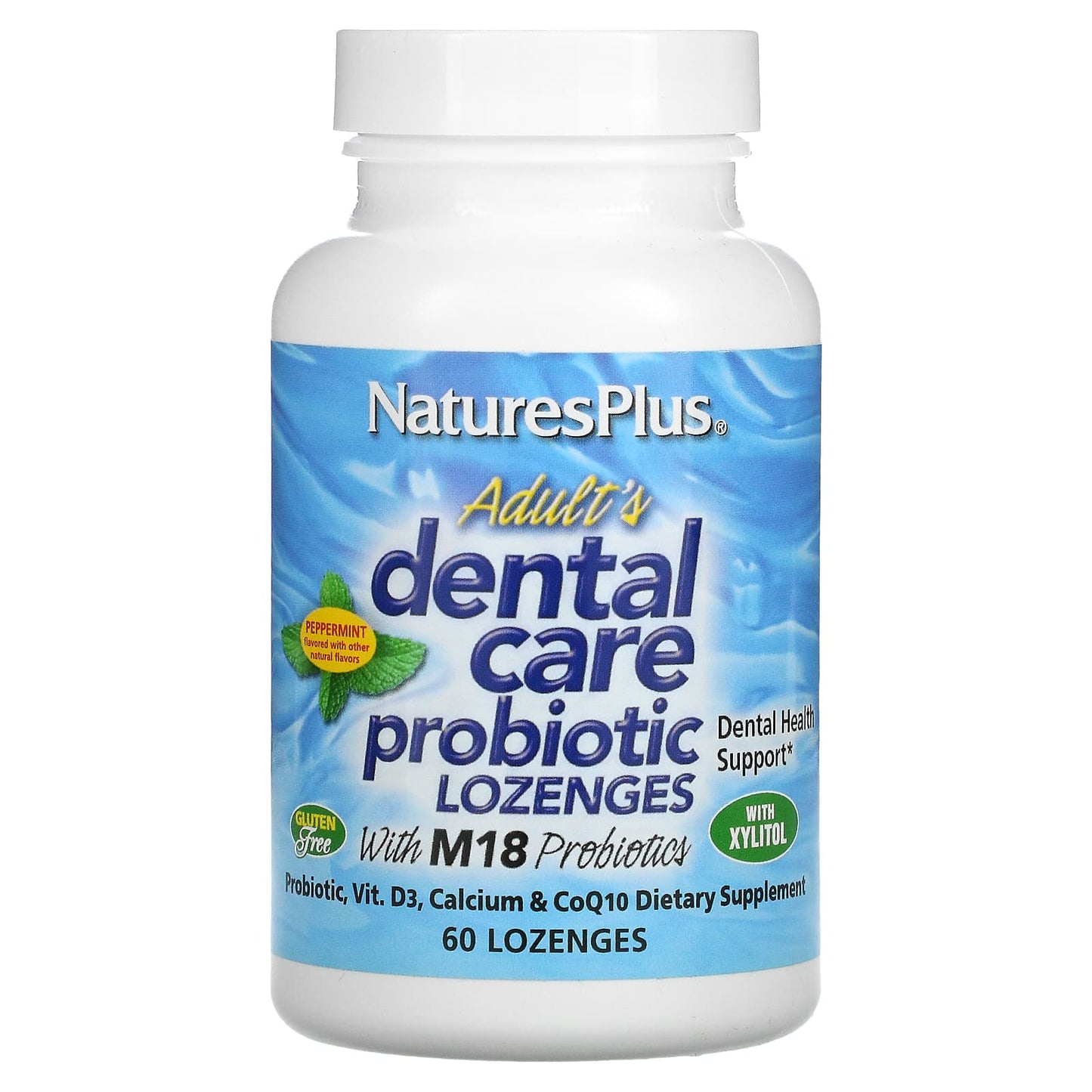 Nature's Plus, Dental Care Probiotic, 60 Lozenges UPC 097467043831 | Hilife Vitamins