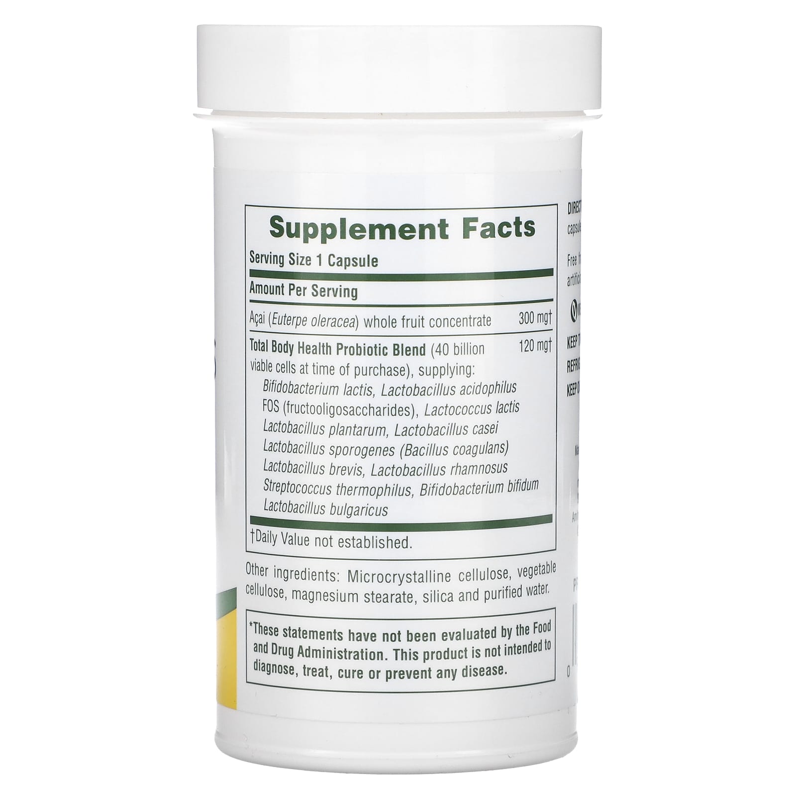 Nature's Plus, Ultra Probiotics, 30 Vegetarian Capsules UPC 097467043848 | Hilife Vitamins