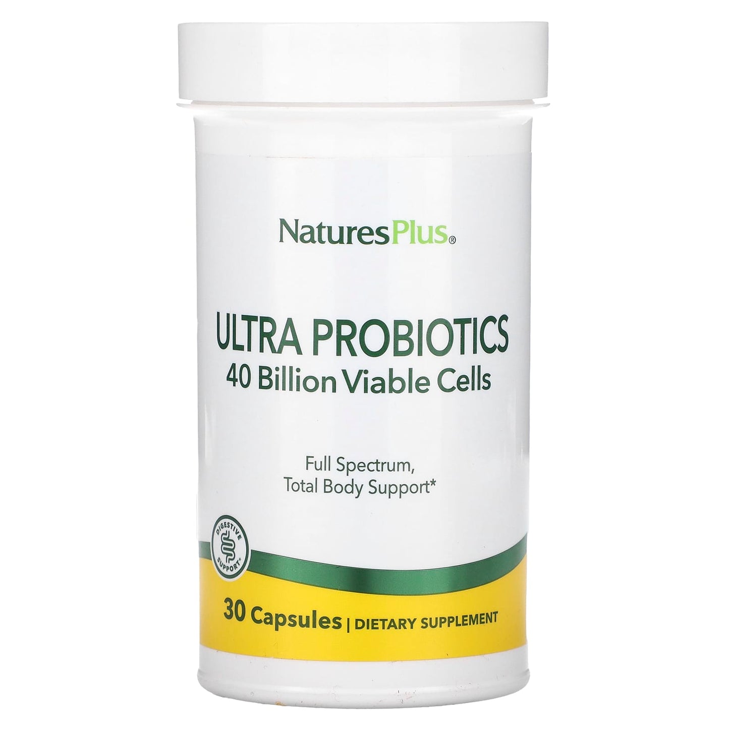 Nature's Plus, Ultra Probiotics, 30 Vegetarian Capsules UPC 097467043848 | Hilife Vitamins