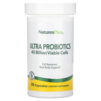 Nature's Plus, Ultra Probiotics, 30 Vegetarian Capsules UPC 097467043848 | Hilife Vitamins