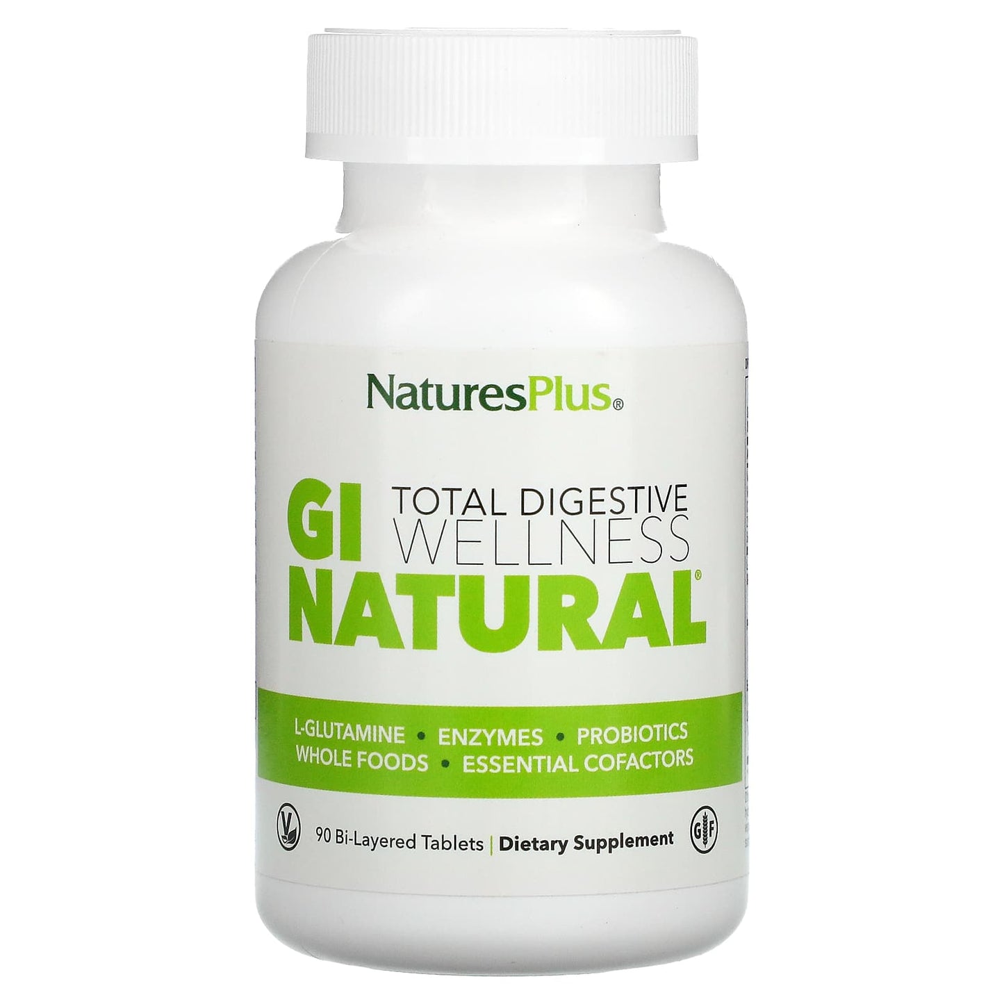 Nature's Plus, Total Digestive Wellness, GI Natural, 90 Tablets UPC 097467043862 | Hilife Vitamins