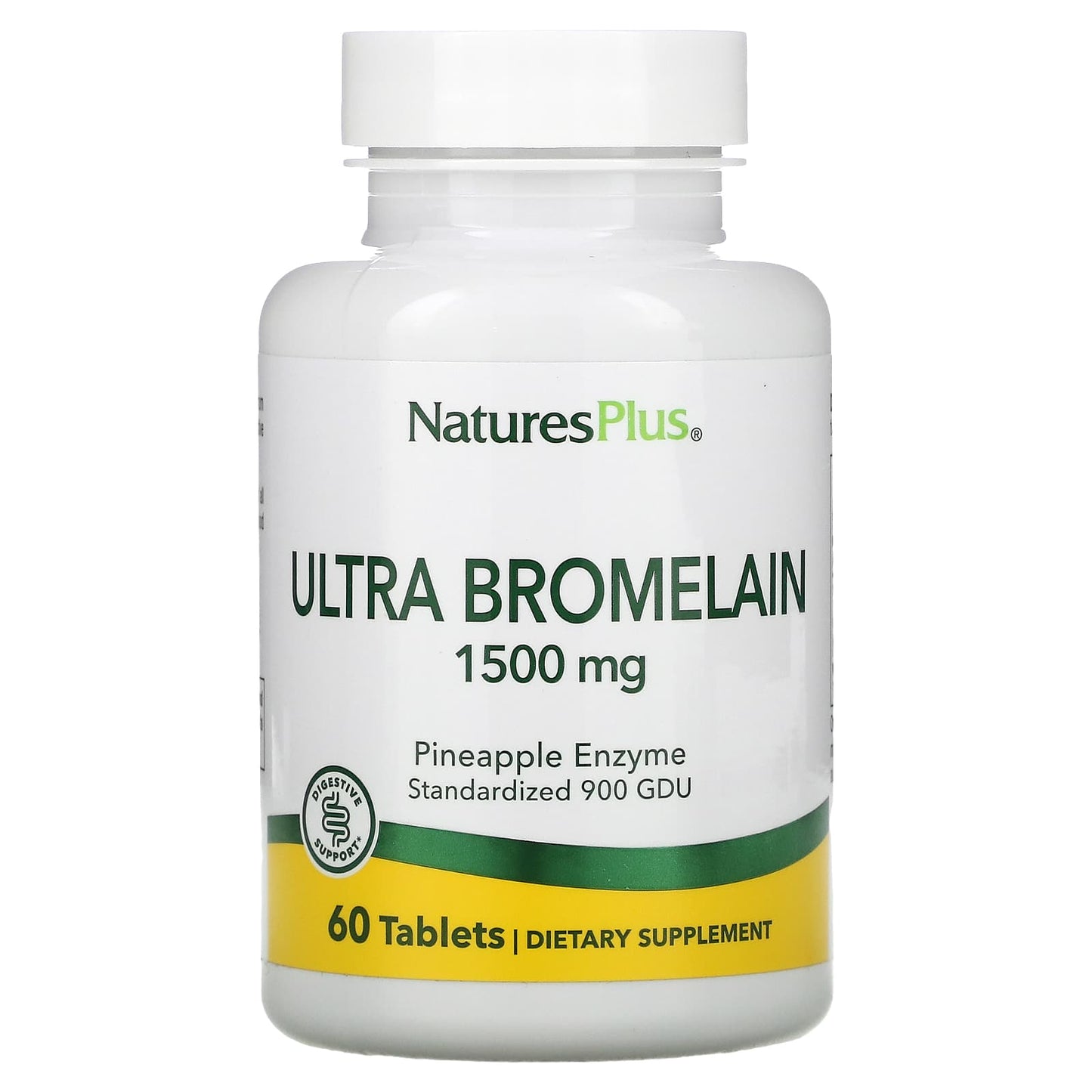 Nature's Plus, Ultra Bromelain, 1500 mg, 60 Tablets UPC 097467044067 | Hilife Vitamins
