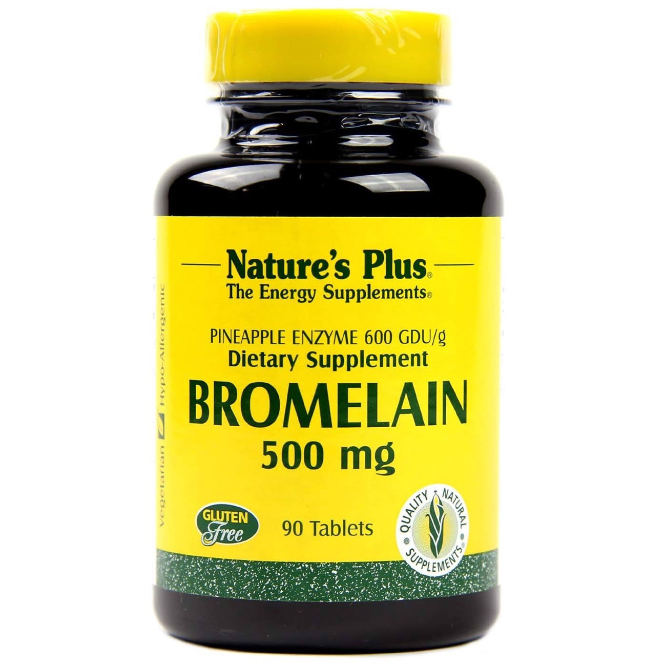Nature's Plus, Bromelain 500 mg, 90 Tablets UPC 097467044098 | Hilife Vitamins