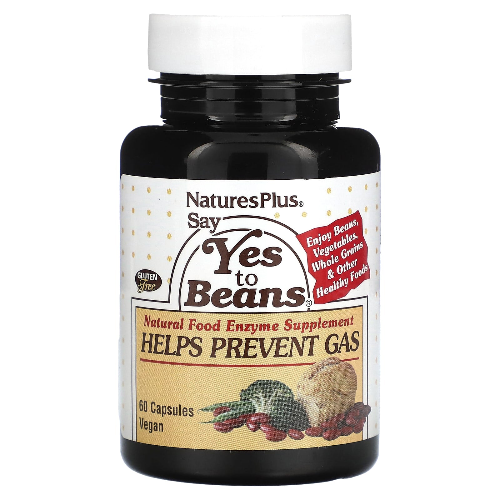 Nature's Plus, Say Yes To Beans, 60 Vegetarian Capsules UPC 097467044319 | Hilife Vitamins