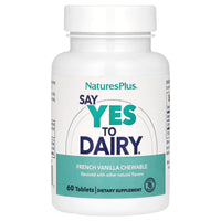 Nature's Plus, Chewable, Say Yes to Dairy, Lactase Enzyme Digestive Aid, French Vanilla Flavor, 50 Chewables UPC 097467044401