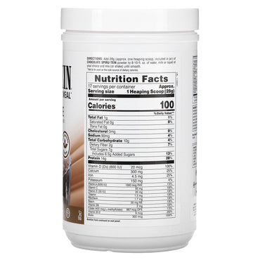 Nature's Plus, Spiru-Tein, Protein Powder Meal, Chocolate, 1.05 Lbs (476g) Powder Mix UPC 097467045705 | Hilife Vitamins