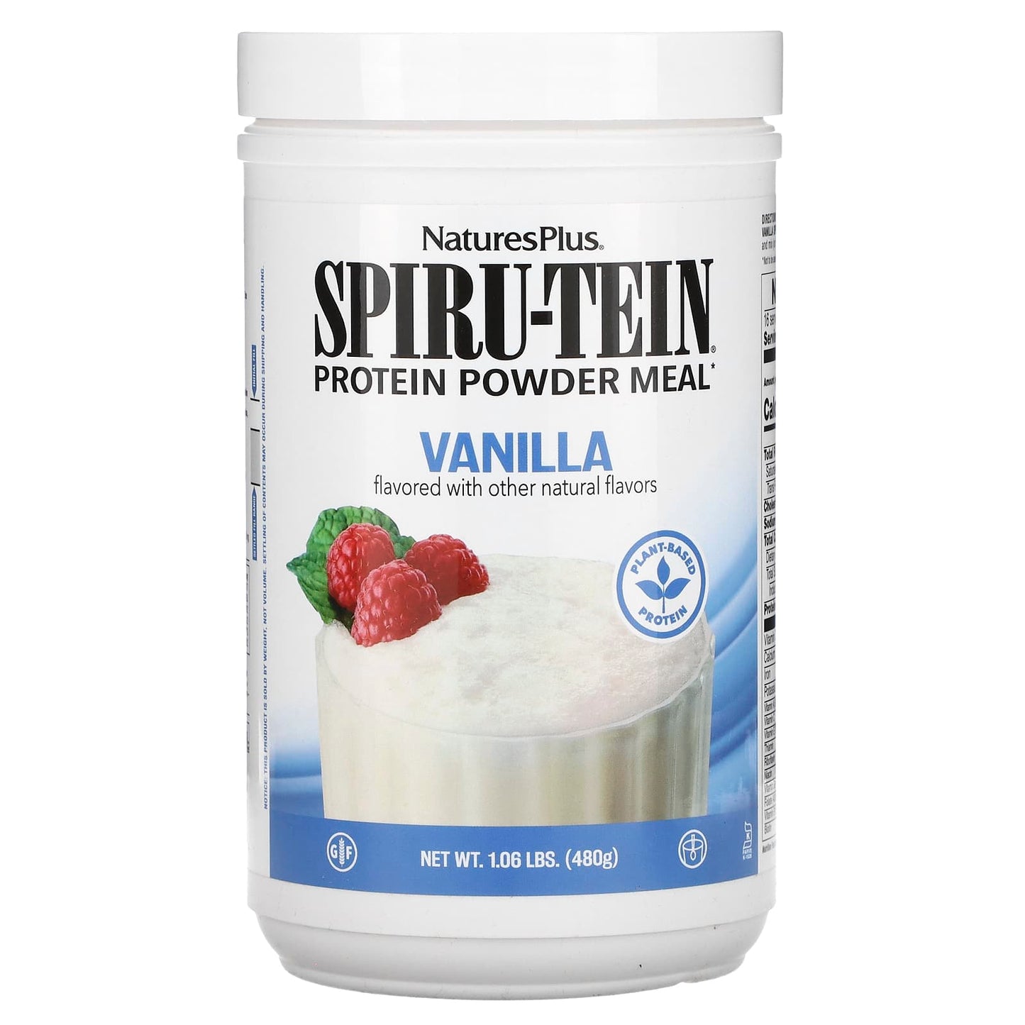 Nature’s Plus, Spirutein Vanilla, 1.2 Lbs - 097467045804 | Hilife Vitamins