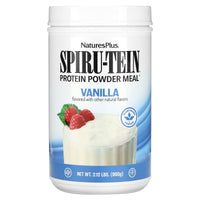 Nature's Plus, Spiru-Tein, Protein Powder Meal, Vanilla, 2.12 Lbs (960g) Powder Mix UPC 097467045811 | Hilife Vitamins