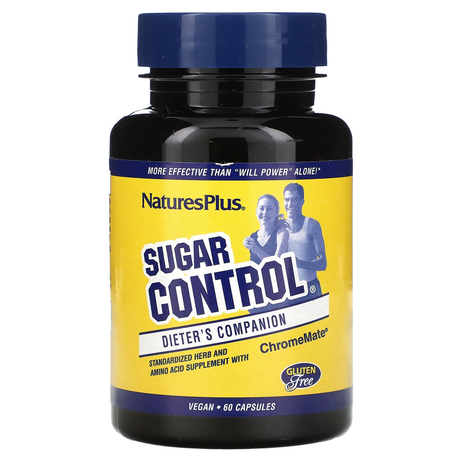Nature's Plus, Sugar Control, 60 Vegetarian Capsules UPC 097467047112 | Hilife Vitamins