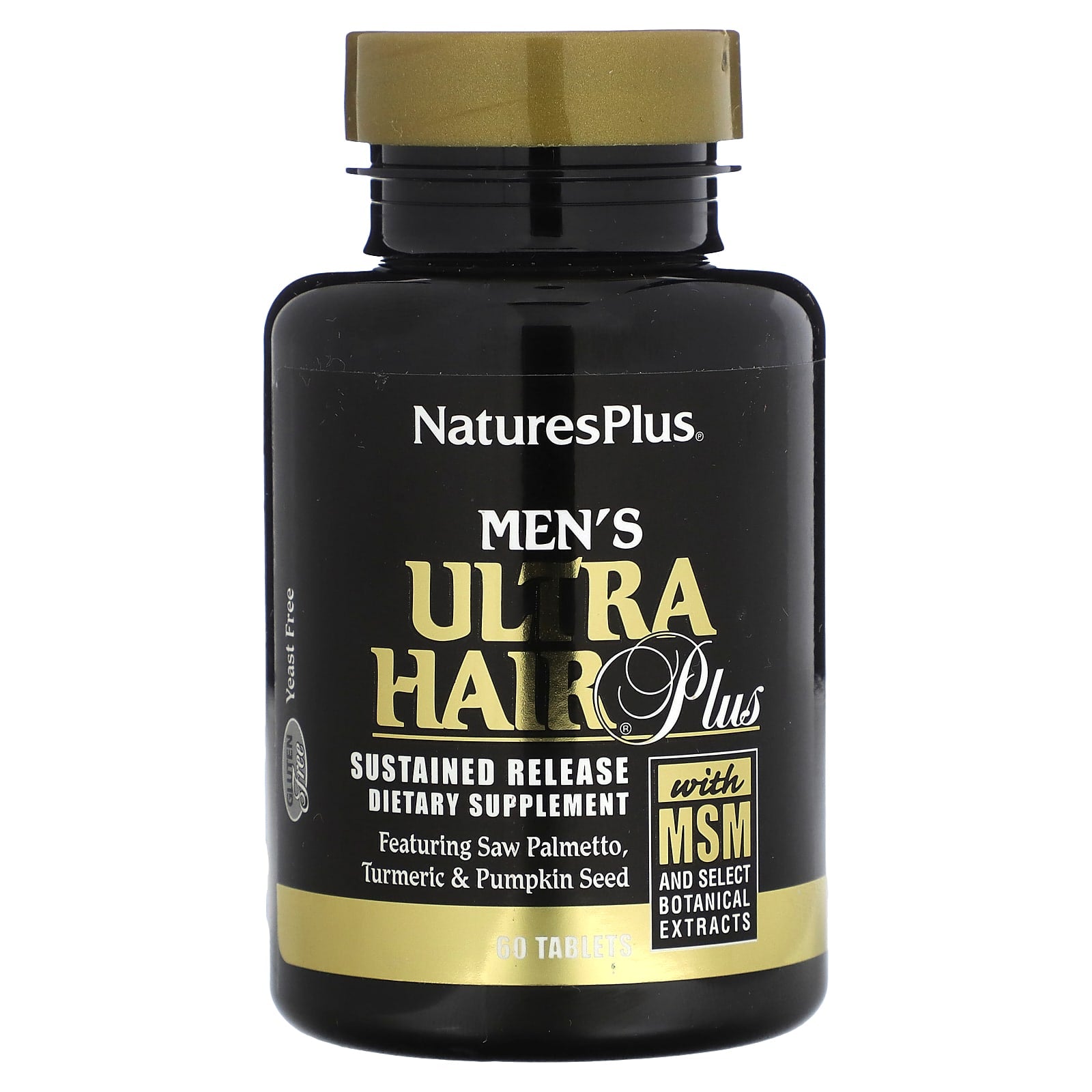 Nature's Plus, Men's Ultra Hair Plus, With MSM and Select Botanical Extracts, 60 Tablets UPC 097467048324 | Hilife Vitamins