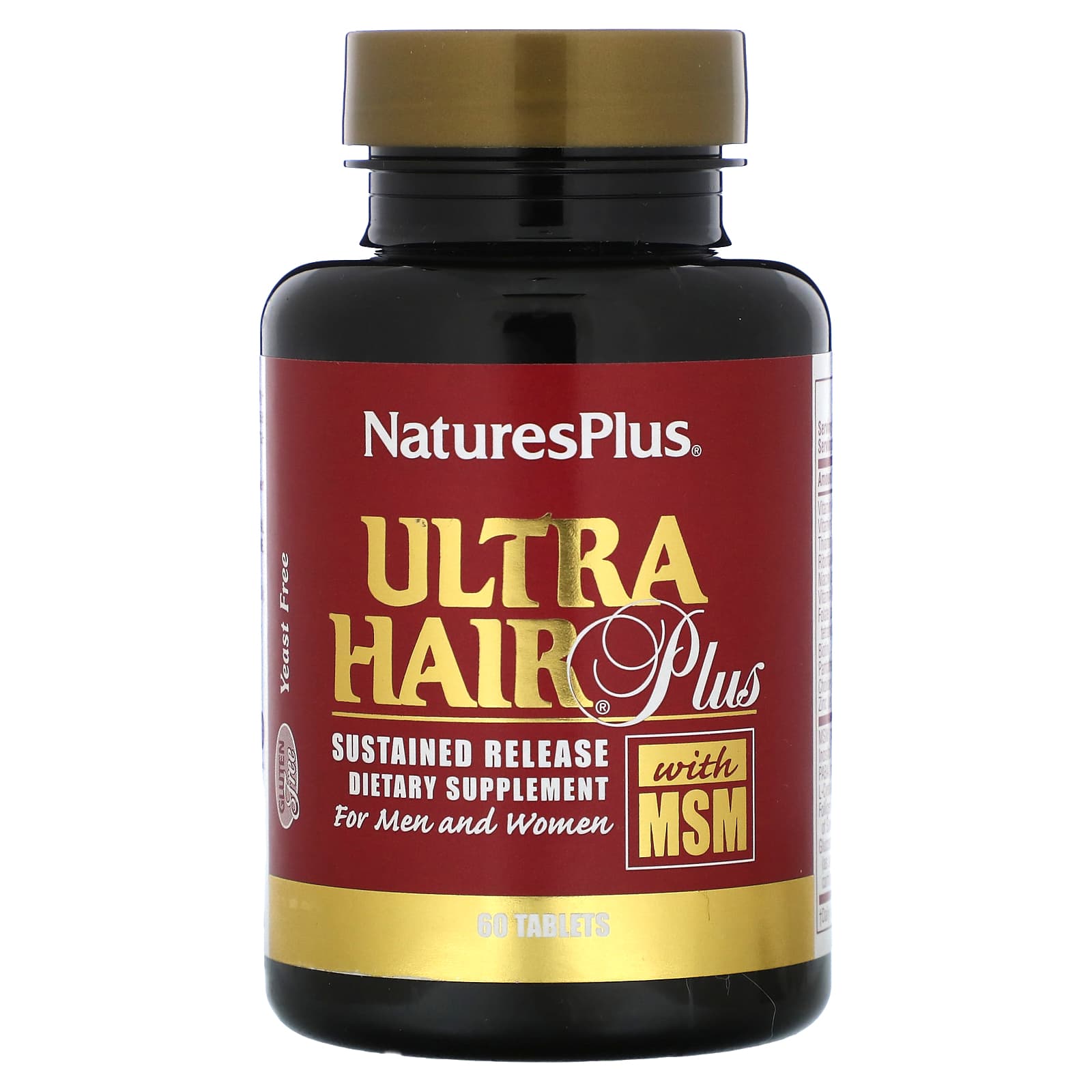 Nature's Plus, Ultra Hair Plus S/R, 60 Tablets UPC 097467048348 | Hilife Vitamins