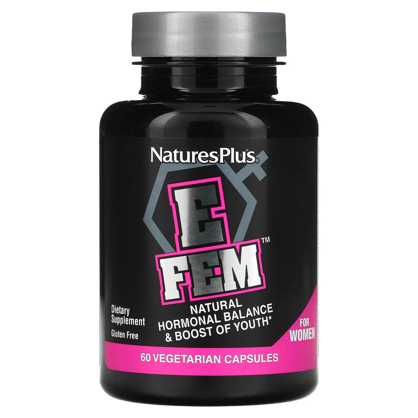 Nature's Plus, E Fem for Women, Natural Hormonal Balance & Boost of Youth, 60 Capsules UPC 097467048720 | Hilife Vitamins