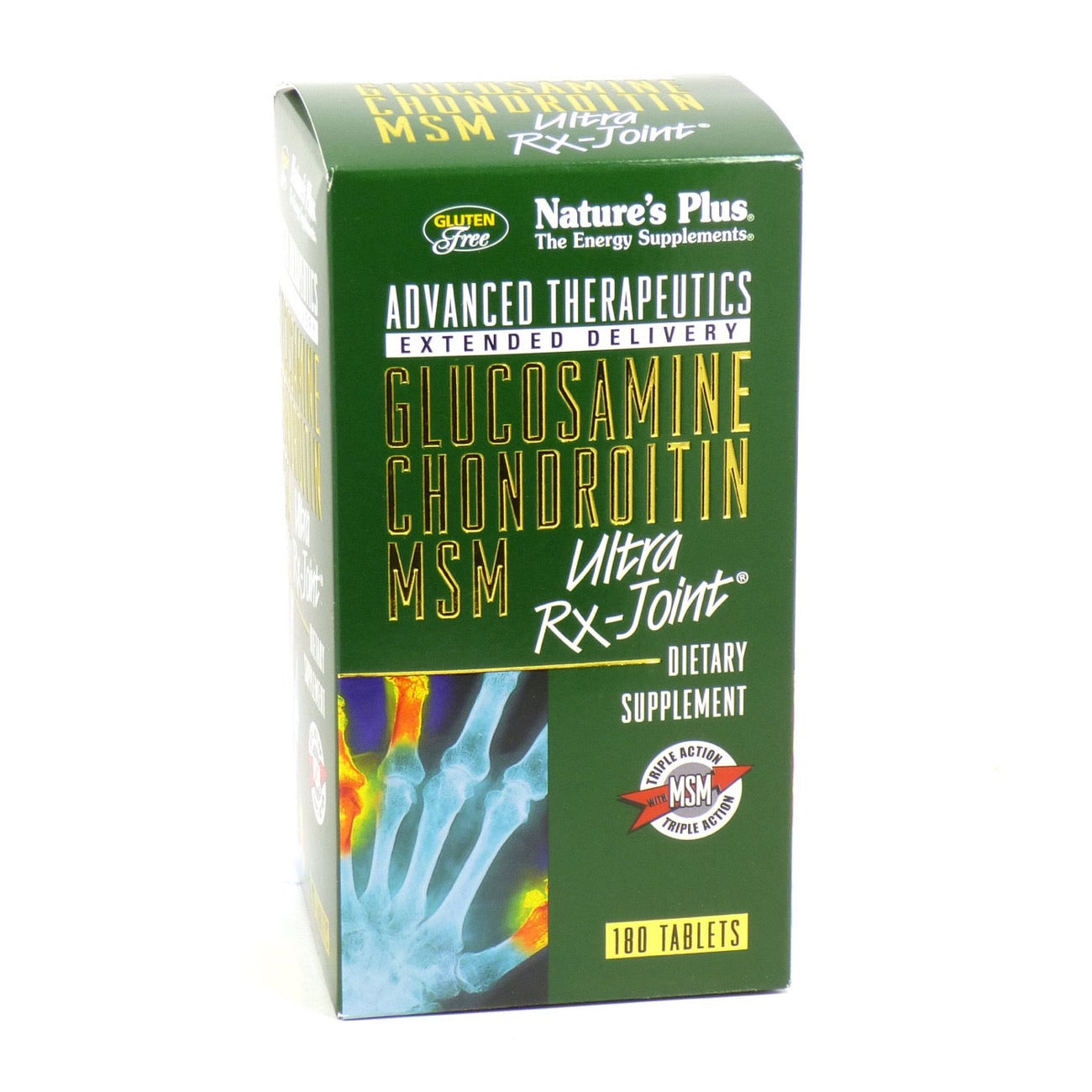 Nature's Plus, Advanced Therapeutics, Glucosamine Chondroitin MSM, Ultra Rx-Joint, Extended Delivery, 180 Tablets