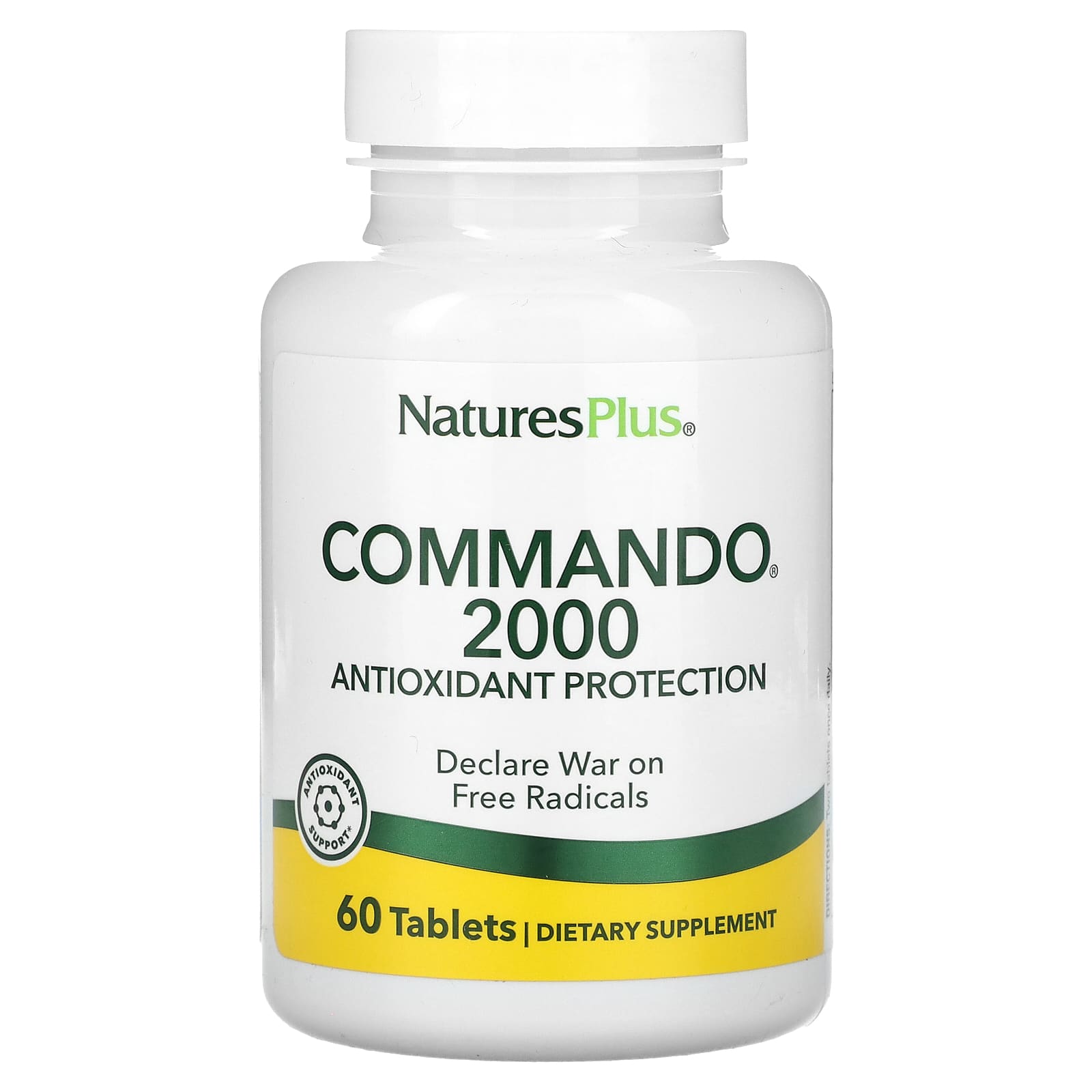 Nature's Plus, Commando 2000, Anitoxidant Protection, 60 Tablets UPC 097467049659 | Hilife Vitamins