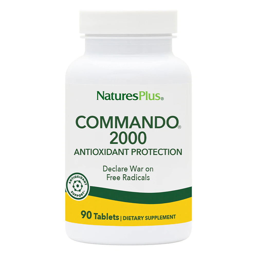 Nature's Plus, Commando 2000, 90 Tablets UPC 097467049666 | Hilife Vitamins