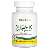 Nature's Plus, Dhea 10 mg, 90 Vegetarian Capsules UPC 097467049673 | Hilife Vitamins