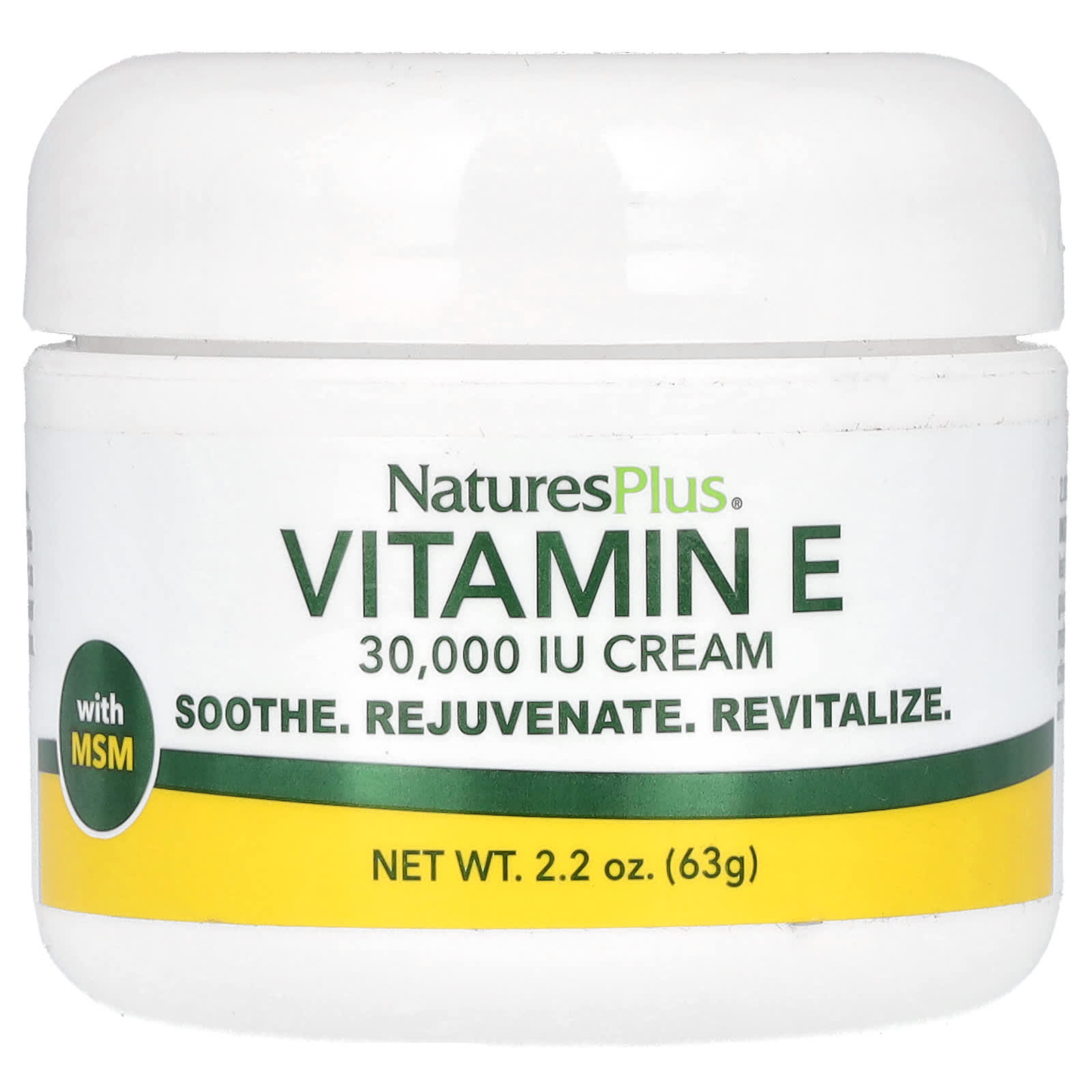 Nature's Plus, Vitamin E Cream, 30,000 IU, 2.2 OZ Cream UPC 097467059306 | Hilife Vitamins