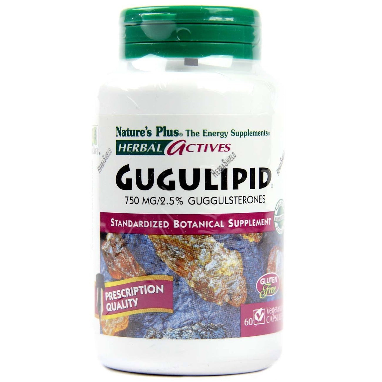 Nature's Plus, Gugulipid 750 mg, 60 Vegetarian Capsules UPC 097467071926 | Hilife Vitamins