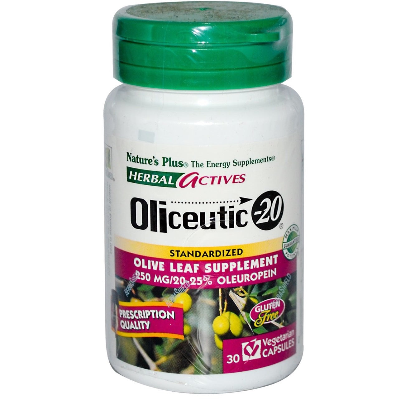 Nature's Plus, Oliceutic-20, 30 Vegetarian Capsules UPC 097467072350 | Hilife Vitamins