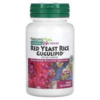 Nature's Plus, Red Yeast Rice + Gugulipid, 60 Vegetarian Capsules UPC 097467072473 | Hilife Vitamins
