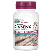 Nature's Plus, Herbal Actives, Korean Ginseng, Extended Release, 1000 mg, 30 Tablets UPC 097467073388 | Hilife Vitamins