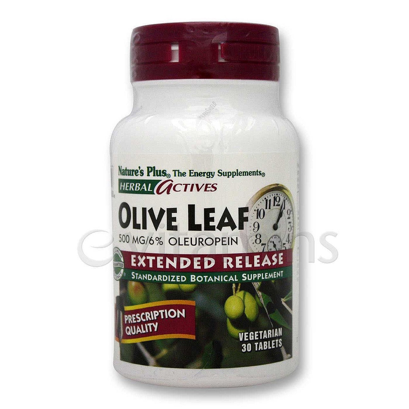 Nature's Plus, Olive Leaf Extended Release 500 mg, 30 Tablets UPC 097467073463 | Hilife Vitamins