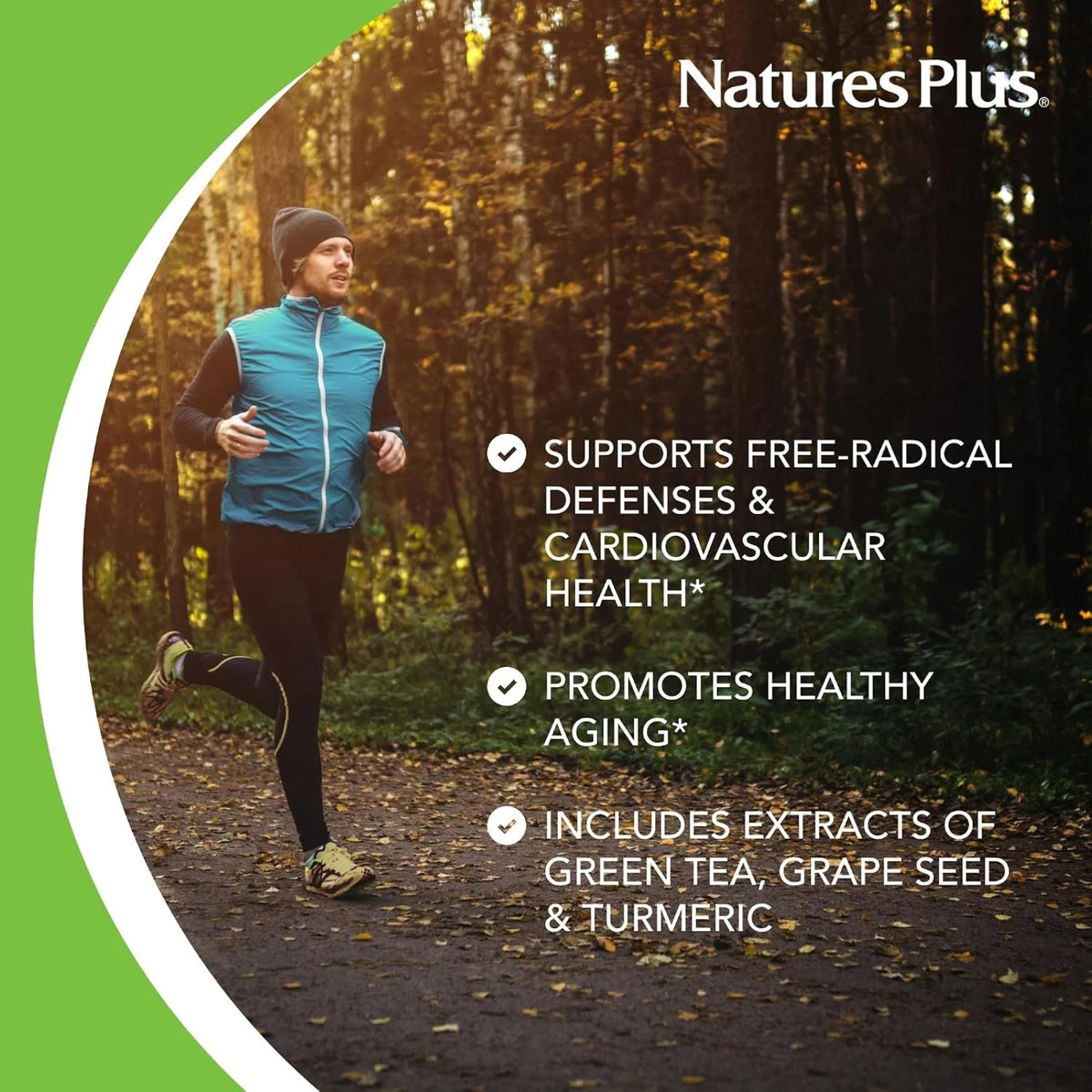 Nature's Plus, Herbal Actives, Resveratrol, Extended Release, 125 mg, 120 Tablets UPC 097467073715 | Hilife Vitamins