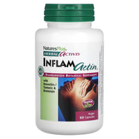 Nature's Plus, Inflam-Actin, 60 Vegetarian Capsules UPC 097467074361 | Hilife Vitamins
