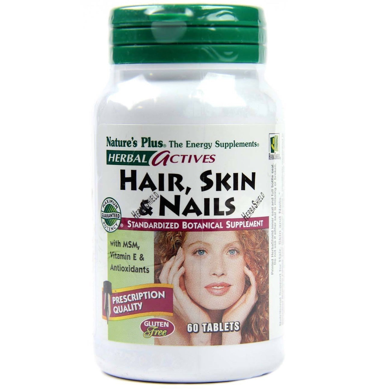Nature's Plus, Herbal Actives, Hair Skin & Nails, 60 Tablets UPC 097467074767 | Hilife Vitamins
