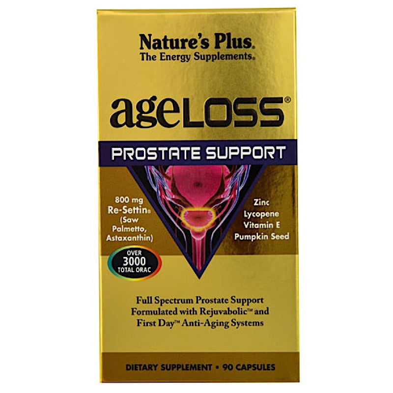 Nature's Plus, ageLOSS, Prostate Support, 90 Capsules UPC 097467080072 | Hilife Vitamins