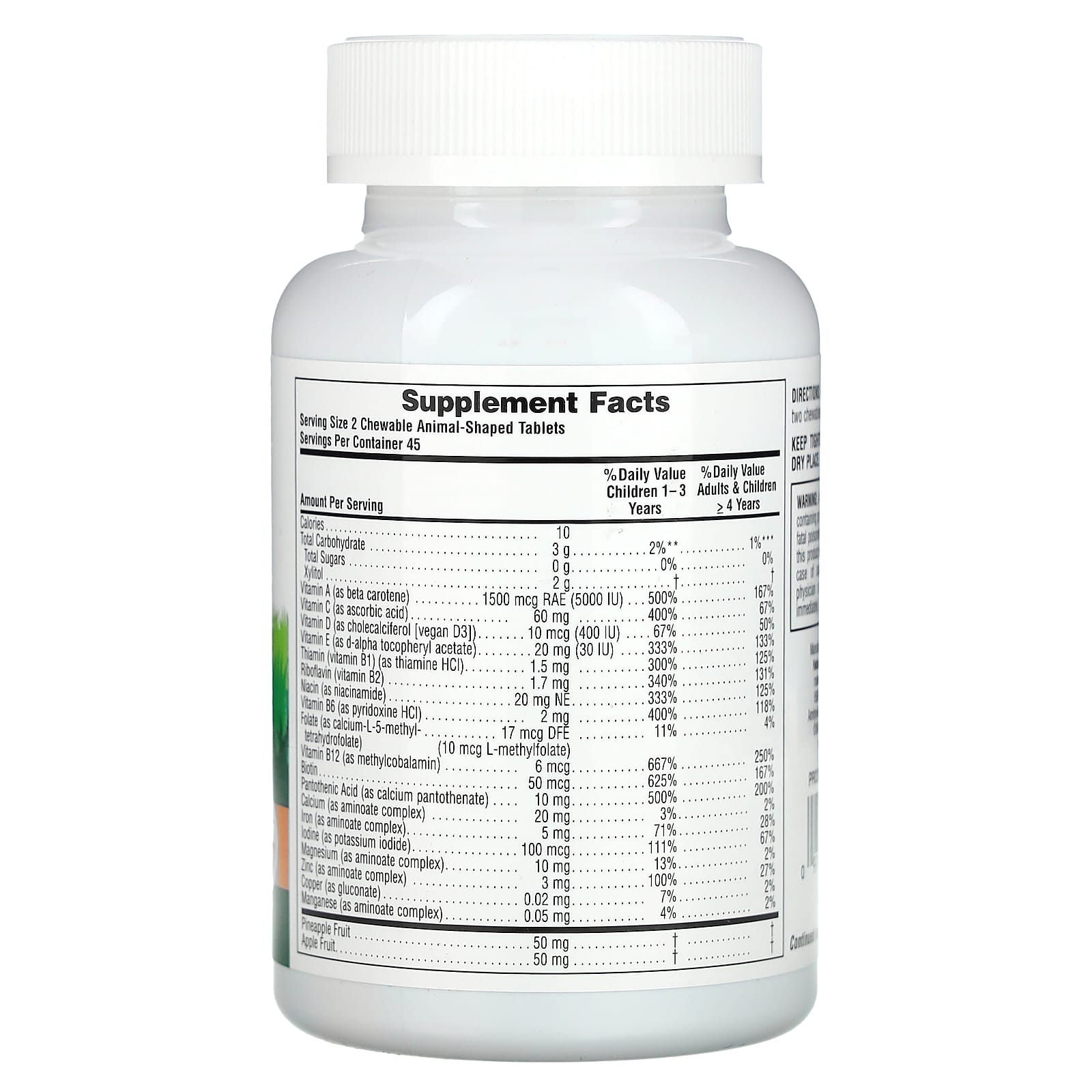 Nature's Plus, Ap Sugarfree Assorted, 90 Chewables UPC 097467299184 | Hilife Vitamins