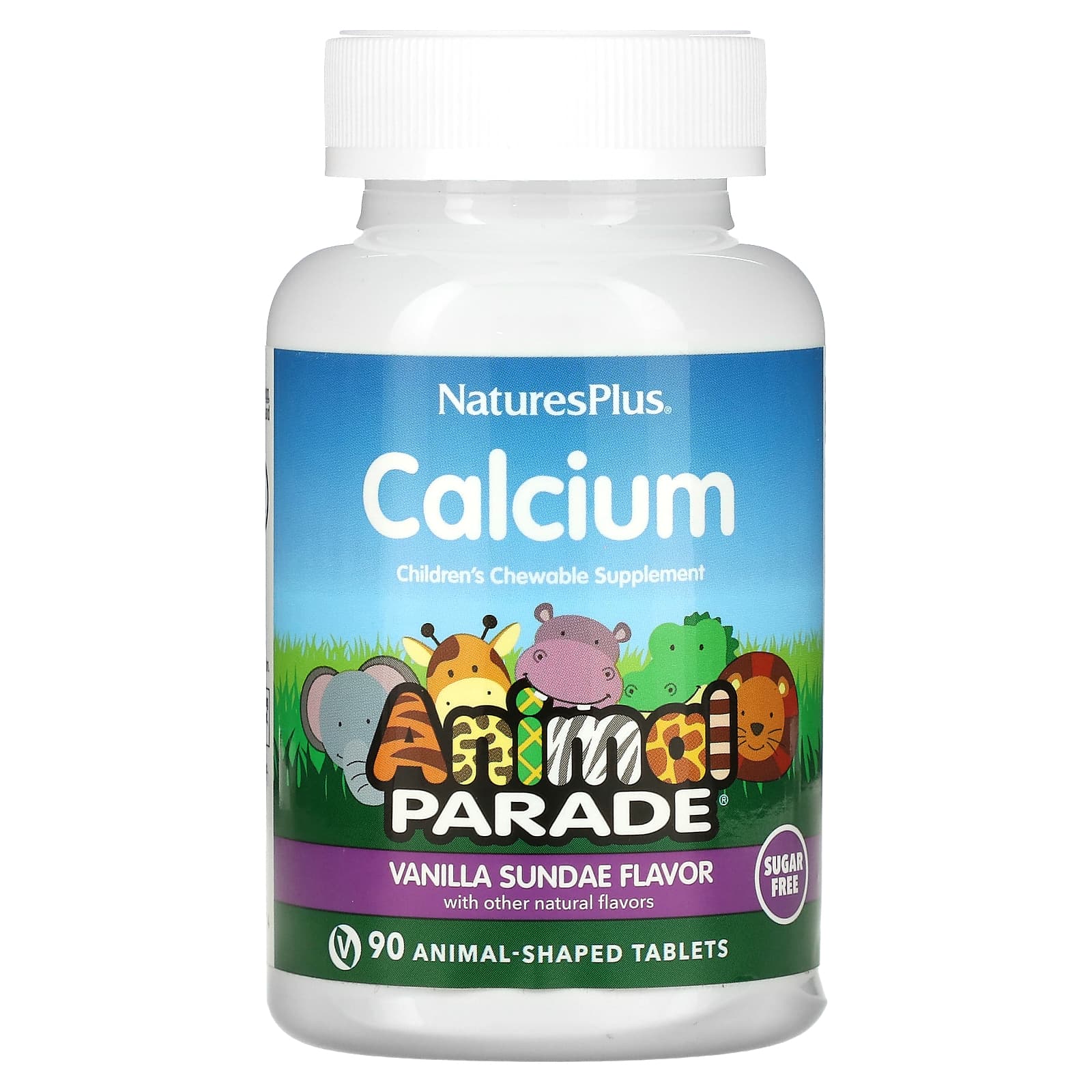 Nature's Plus, Ap Sugarfree Calcium, 90 Chewables UPC 097467299214 | Hilife Vitamins