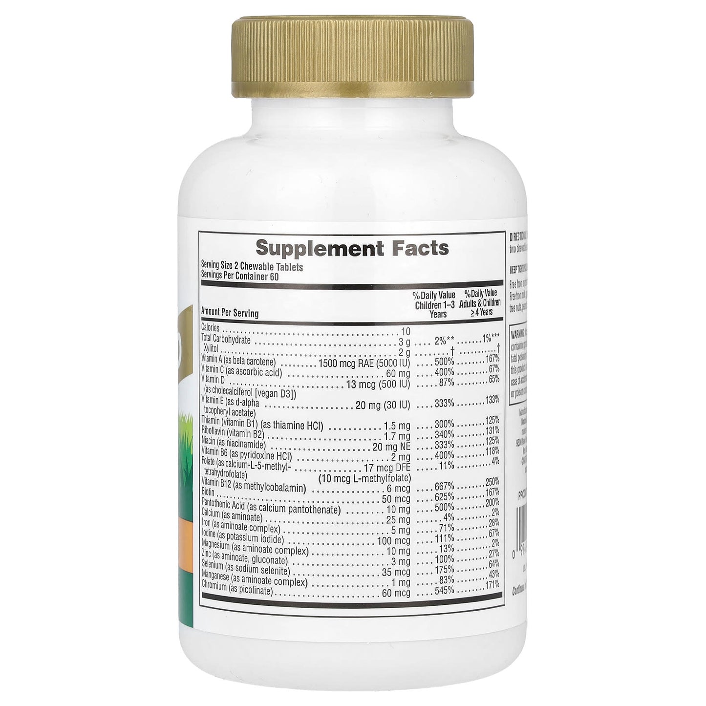 Nature's Plus, Animal Parade Gold®, Children's Chewable Multivitamin Supplement, Cherry, Grape & Orange, 120 Animal-Shaped Ta