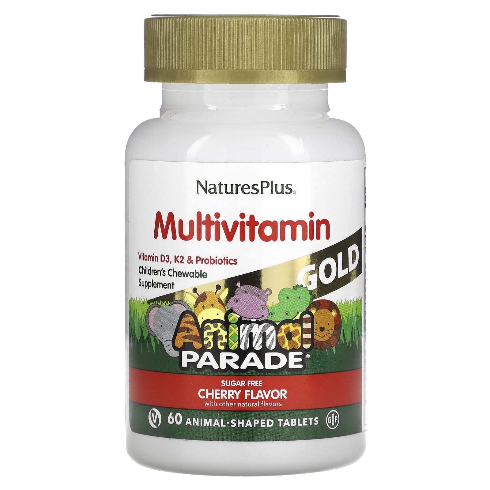 Nature's Plus, Ap Gold Cherry, 60 Chewables UPC 097467299313 | Hilife Vitamins