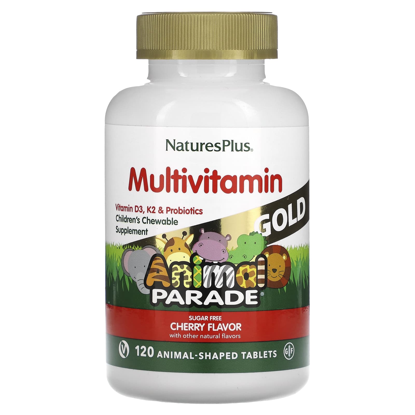 Nature's Plus, Ap Gold Cherry, 120 Chewables UPC 097467299320 | Hilife Vitamins