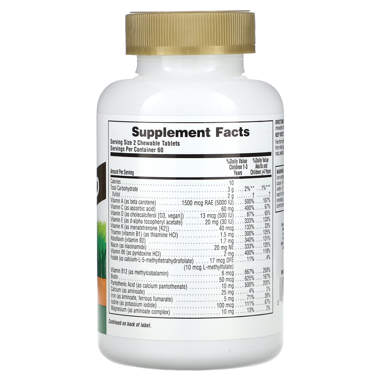 Nature's Plus, Ap Gold Orange, 120 Chewables UPC 097467299368 | Hilife Vitamins