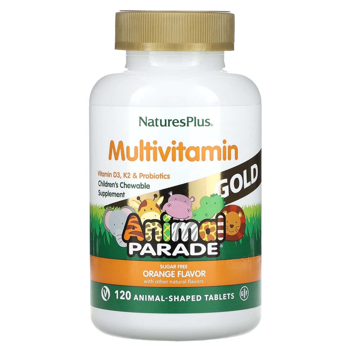 Nature's Plus, Ap Gold Orange, 120 Chewables UPC 097467299368 | Hilife Vitamins