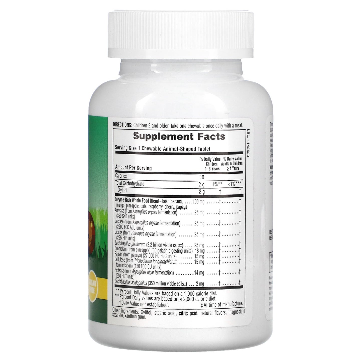Nature's Plus, Animal Parade, Tummy Zyme, Tropical Fruit, 90 Chewables UPC 097467299474 | Hilife Vitamins