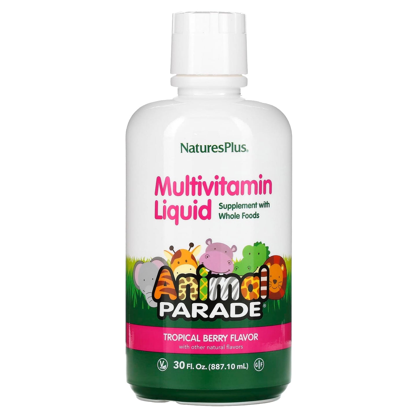 Nature's Plus, Animal Parade, Multivitamin Liquid, Tropical Berry, 30 Oz UPC 097467299511 | Hilife Vitamins