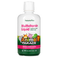 Nature's Plus, Animal Parade, Multivitamin Liquid, Tropical Berry, 30 Oz UPC 097467299511 | Hilife Vitamins