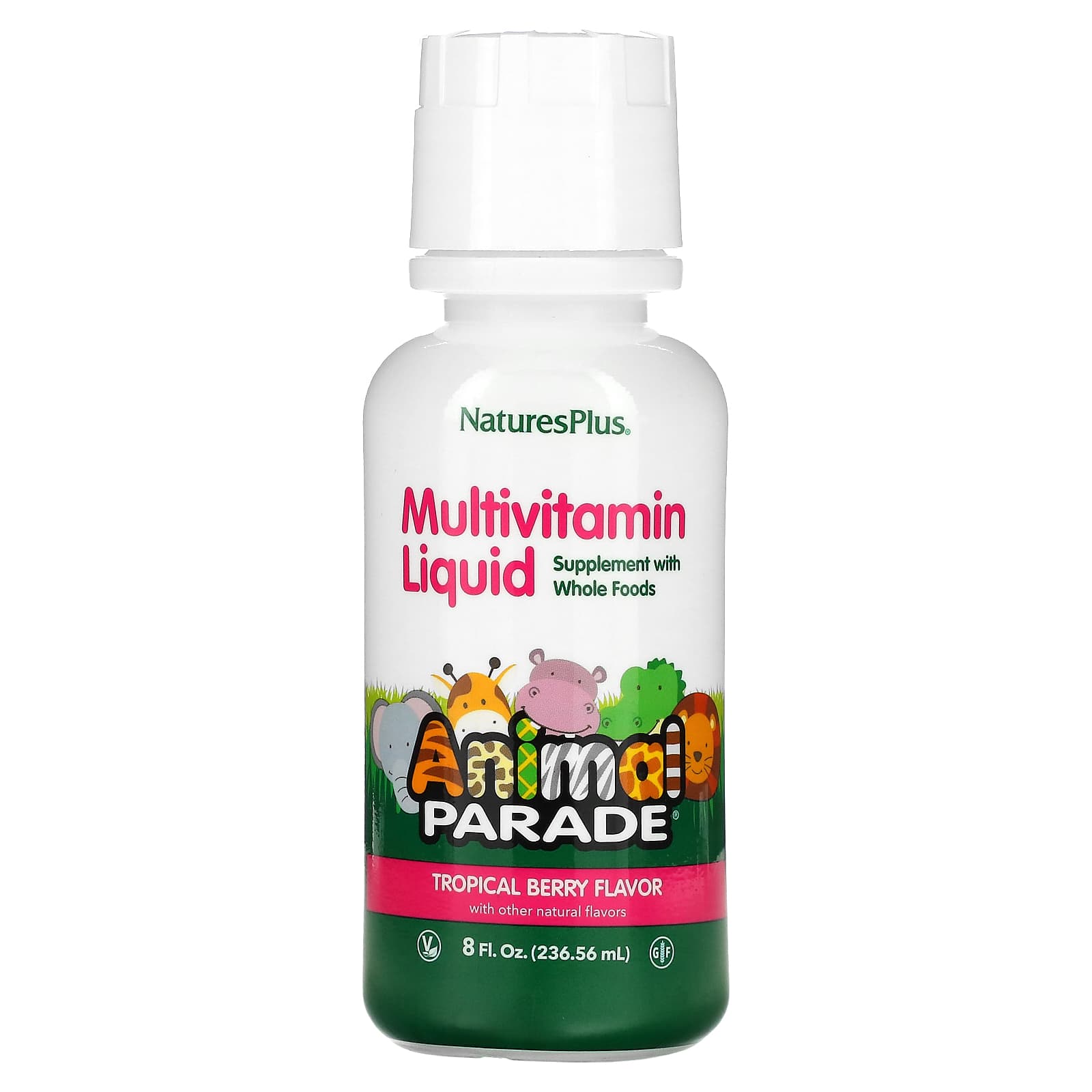 Nature's Plus, Animal Parade, Multivitamin Liquid, Tropical Berry, .5 Liquid UPC 097467299542 | Hilife Vitamins