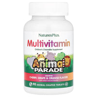 Nature's Plus, Source of Life, Animal Parade, Children's Chewable Multi-Vitamin & Mineral Supplement, Assorted, 90 Animal-Sha