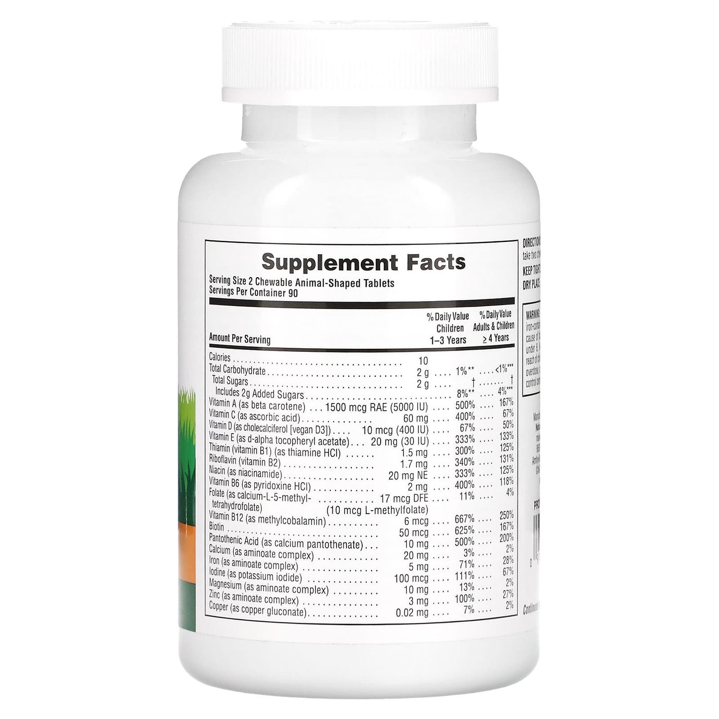 Nature's Plus, Animal Parade, Children's Chewable Supplement, Multivitamin, Cherry, Grape & Orange, 180 Animal-Shaped Tablets